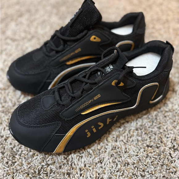 Black and Gold Sneakers - Picture 2 of 6
